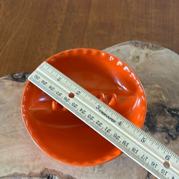 Vintage Anholt Bright Orange Ashtray - Picture 2 of 6